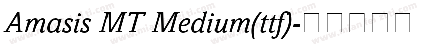 Amasis MT Medium(ttf)字体转换
